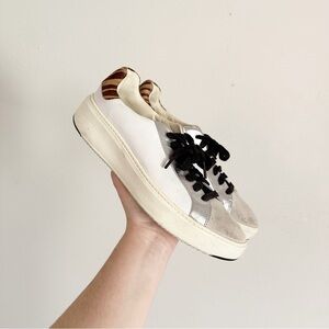 Cole Haan Optic White Zebra Print GrandPro Topspin Sneaker